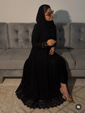 عباية كلوش دانتيل فاخر